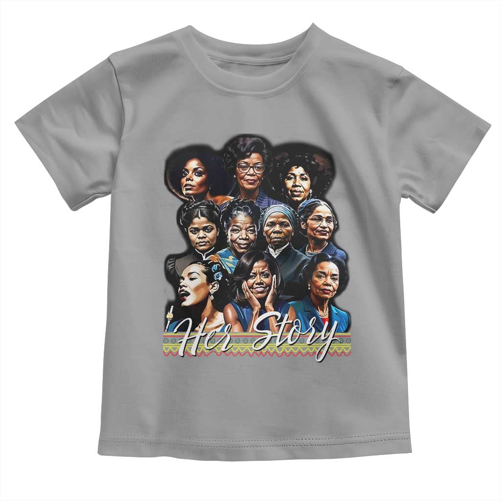 HerStory Tribute Toddler T Shirt Celebrating Legendary Black Women of History and Power - Wonder Print Shop