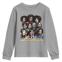 HerStory Tribute Youth Sweatshirt Celebrating Legendary Black Women of History and Power - Wonder Print Shop