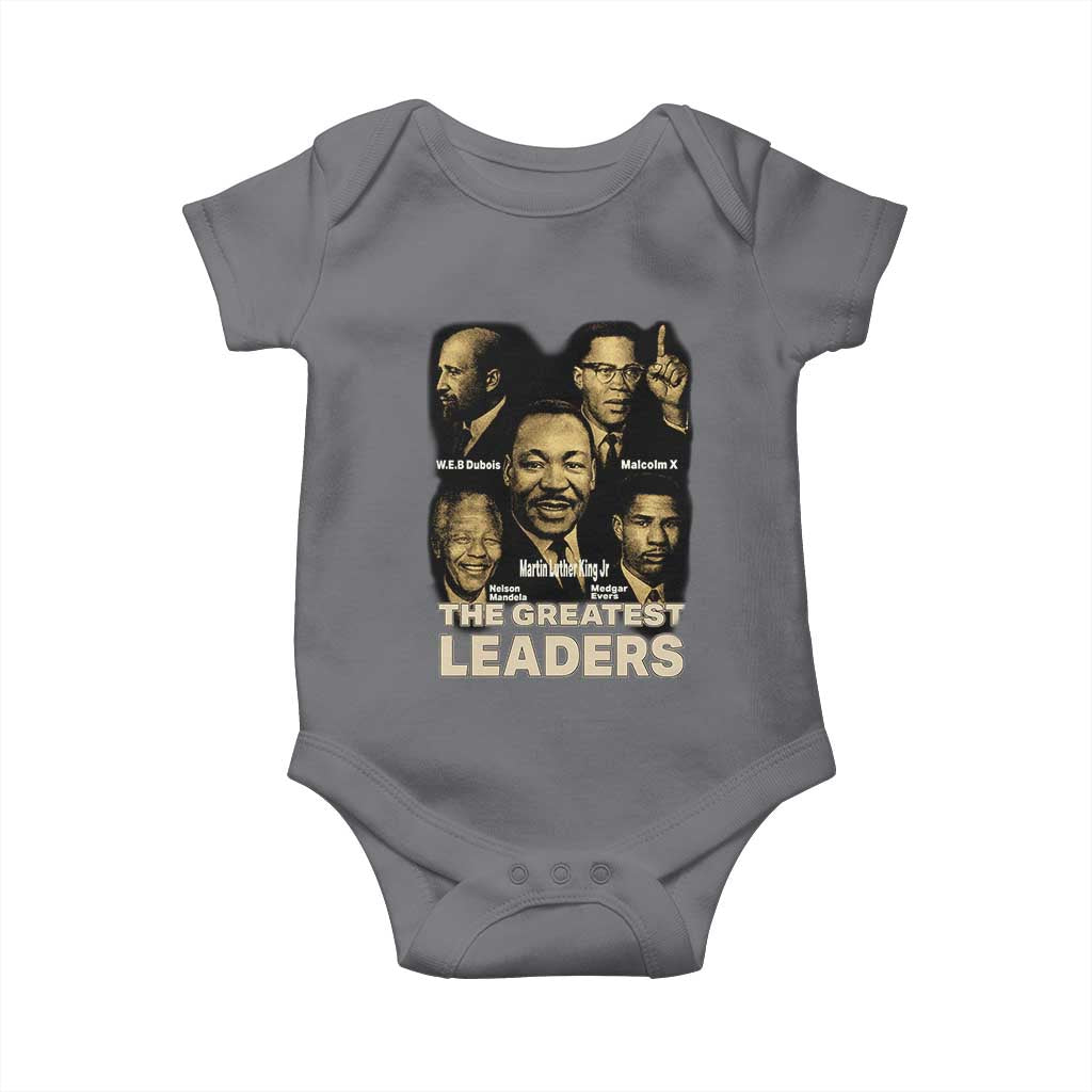 The Greatest Black Leaders Tribute Baby Onesie Civil Rights Icons Legacy