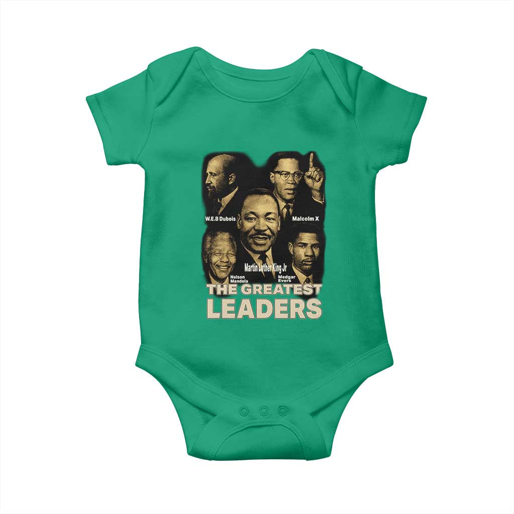 The Greatest Black Leaders Tribute Baby Onesie Civil Rights Icons Legacy