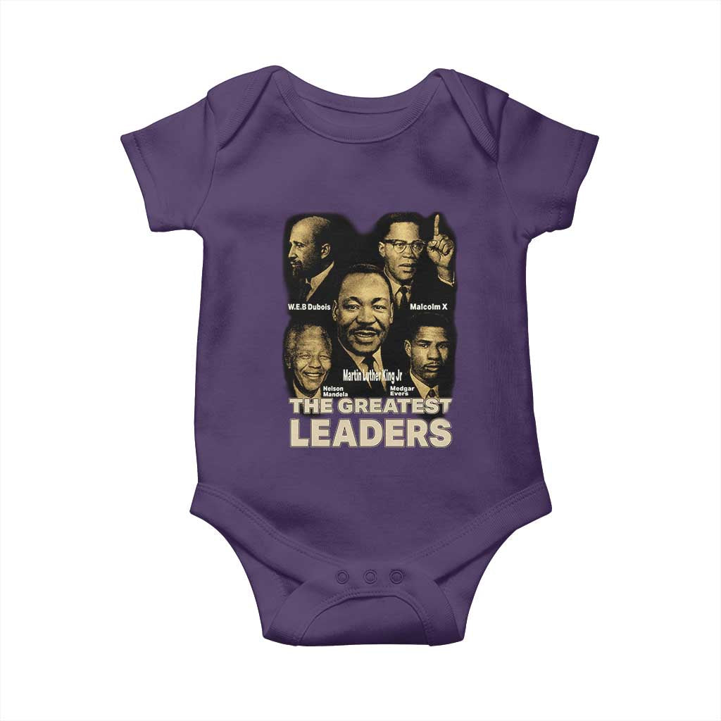 The Greatest Black Leaders Tribute Baby Onesie Civil Rights Icons Legacy