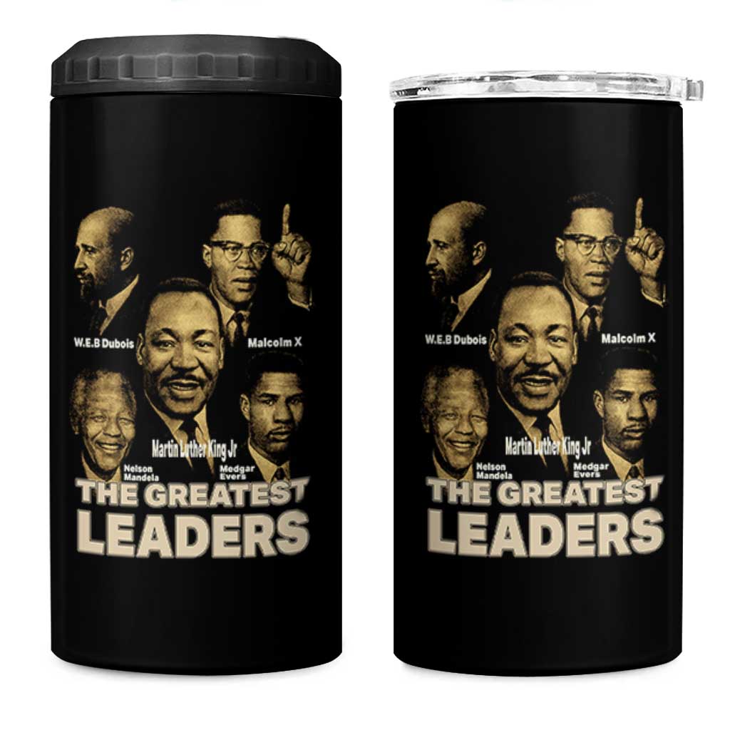 The Greatest Black Leaders Tribute 4 in 1 Can Cooler Tumbler Civil Rights Icons Legacy
