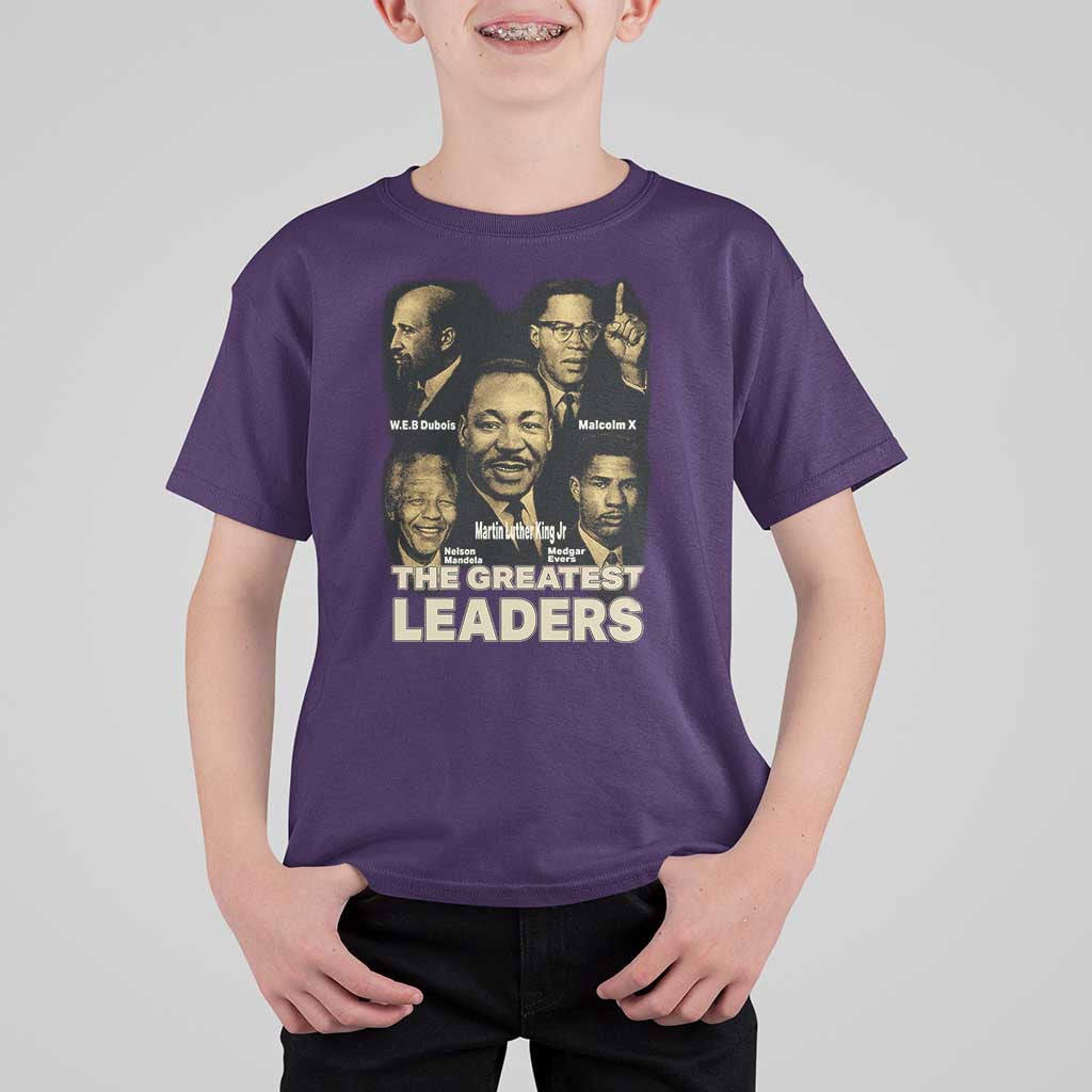 The Greatest Black Leaders Tribute T Shirt For Kid Civil Rights Icons Legacy