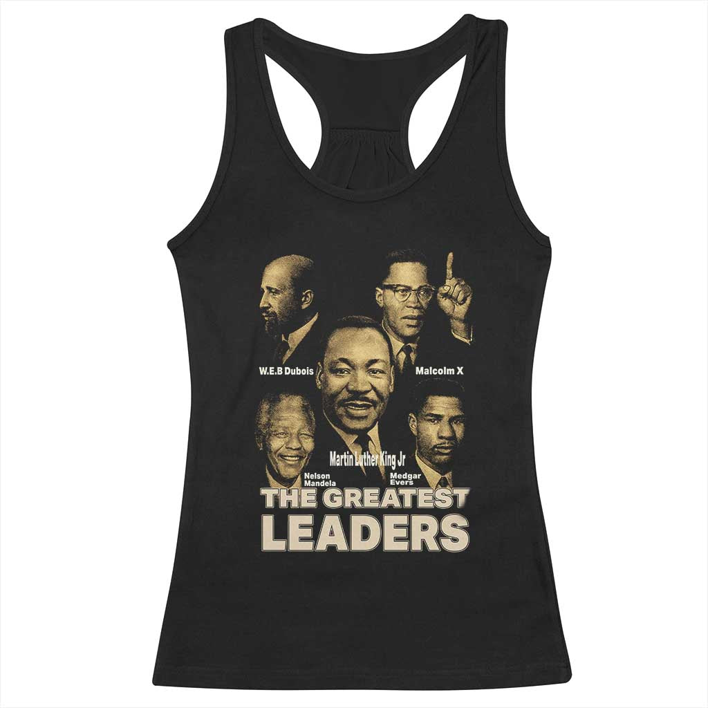 The Greatest Black Leaders Tribute Racerback Tank Top Civil Rights Icons Legacy