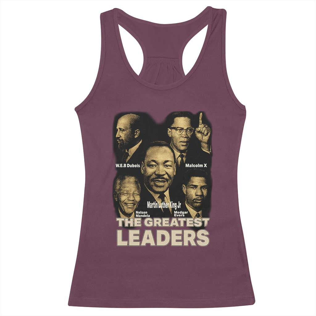 The Greatest Black Leaders Tribute Racerback Tank Top Civil Rights Icons Legacy