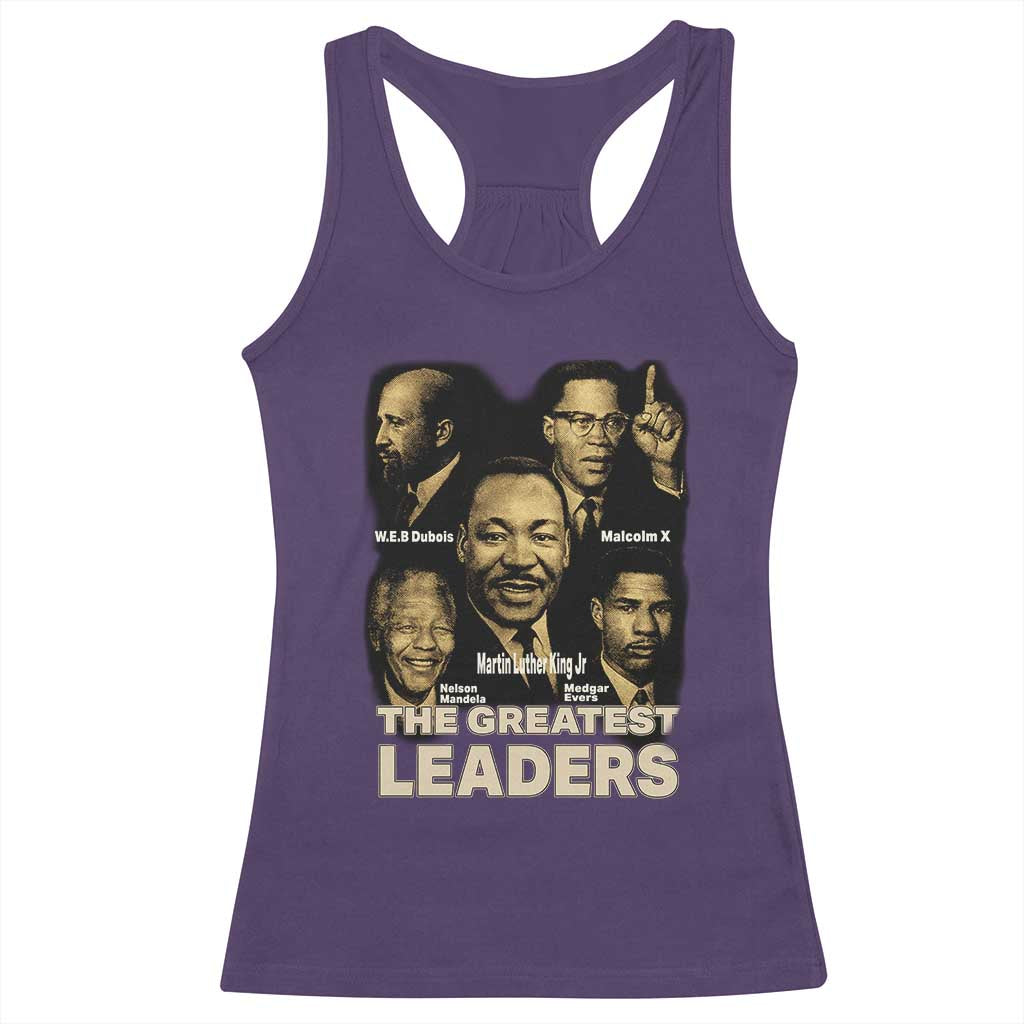 The Greatest Black Leaders Tribute Racerback Tank Top Civil Rights Icons Legacy