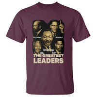 The Greatest Black Leaders Tribute T Shirt Civil Rights Icons Legacy