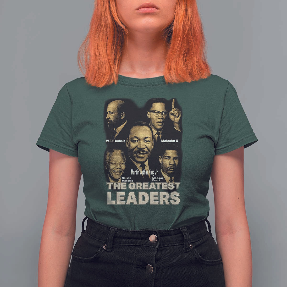 The Greatest Black Leaders Tribute T Shirt For Women Civil Rights Icons Legacy