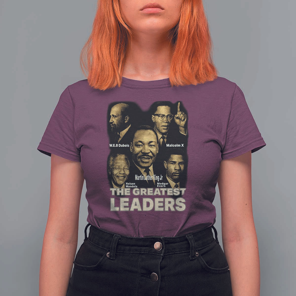 The Greatest Black Leaders Tribute T Shirt For Women Civil Rights Icons Legacy
