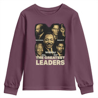 The Greatest Black Leaders Tribute Youth Sweatshirt Civil Rights Icons Legacy