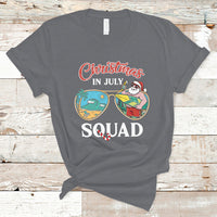 Christmas in July T Shirt Christmas In July Squad Funny Summer Xmas Beach Holiday - Wonder Print Shop