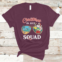 Christmas in July T Shirt Christmas In July Squad Funny Summer Xmas Beach Holiday - Wonder Print Shop