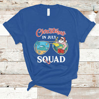 Christmas in July T Shirt Christmas In July Squad Funny Summer Xmas Beach Holiday - Wonder Print Shop