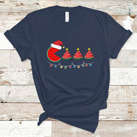 Christmas in July T Shirt Lighting Santa Watermelon Pie Eating Christmas In July - Wonder Print Shop