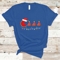 Christmas in July T Shirt Lighting Santa Watermelon Pie Eating Christmas In July - Wonder Print Shop