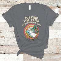 Christmas in July T Shirt It's Fine I'm Fine Everything Is Fine Christmas In July - Wonder Print Shop