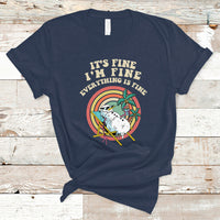 Christmas in July T Shirt It's Fine I'm Fine Everything Is Fine Christmas In July - Wonder Print Shop