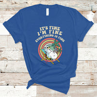 Christmas in July T Shirt It's Fine I'm Fine Everything Is Fine Christmas In July - Wonder Print Shop