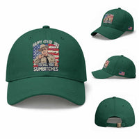 Happy 4th of July To All You Sumbitches Funny Sheriff Baseball Cap Retro Movie Quote Inspo Country Humor