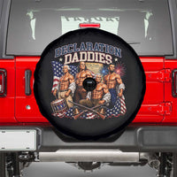 1776 America Declaration Daddies Patriotic Spare Tire Cover Funny Buff Founding Fathers Muscular Patriots