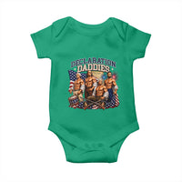 1776 America Declaration Daddies Patriotic Baby Onesie Funny Buff Founding Fathers Muscular Patriots