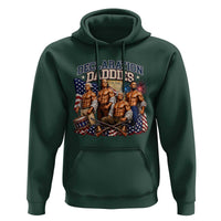 1776 America Declaration Daddies Patriotic Hoodie Funny Buff Founding Fathers Muscular Patriots