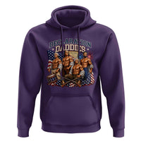 1776 America Declaration Daddies Patriotic Hoodie Funny Buff Founding Fathers Muscular Patriots