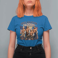 1776 America Declaration Daddies Patriotic T Shirt For Women Funny Buff Founding Fathers Muscular Patriots