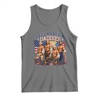 1776 America Declaration Daddies Patriotic Tank Top Funny Buff Founding Fathers Muscular Patriots