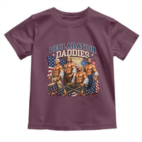 1776 America Declaration Daddies Patriotic Toddler T Shirt Funny Buff Founding Fathers Muscular Patriots