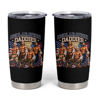 1776 America Declaration Daddies Patriotic Tumbler Cup Funny Buff Founding Fathers Muscular Patriots