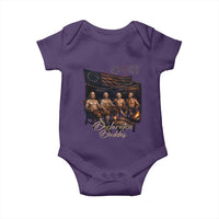 Declaration Daddies Campfire Gathering Graphic Baby Onesie Shirtless Founding Fathers Patriotic Summer 4th of July Celebration