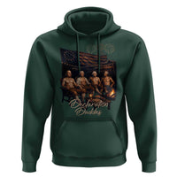 Declaration Daddies Campfire Gathering Graphic Hoodie Shirtless Founding Fathers Patriotic Summer 4th of July Celebration