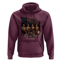 Declaration Daddies Campfire Gathering Graphic Hoodie Shirtless Founding Fathers Patriotic Summer 4th of July Celebration