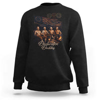 Declaration Daddies Campfire Gathering Graphic Sweatshirt Shirtless Founding Fathers Patriotic Summer 4th of July Celebration