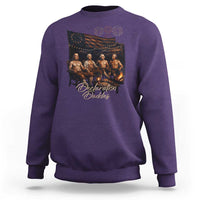 Declaration Daddies Campfire Gathering Graphic Sweatshirt Shirtless Founding Fathers Patriotic Summer 4th of July Celebration