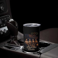 Declaration Daddies Campfire Gathering Graphic Tumbler Cup Shirtless Founding Fathers Patriotic Summer 4th of July Celebration