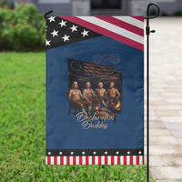 Declaration Daddies Campfire Gathering Graphic Patriotic Garden Flag Shirtless Founding Fathers Summer 4th of July Celebration
