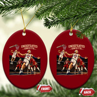 Undefeated Since 1776 George Washington Basketball Ceramic Ornament Funny USA Dream Team Founding Fathers Slam Dunk Patriotic Sports
