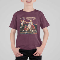 Undefeated Since 1776 George Washington Basketball T Shirt For Kid Funny USA Dream Team Founding Fathers Slam Dunk Patriotic Sports