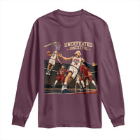 Undefeated Since 1776 George Washington Basketball Long Sleeve Shirt Funny USA Dream Team Founding Fathers Slam Dunk Patriotic Sports