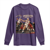 Undefeated Since 1776 George Washington Basketball Long Sleeve Shirt Funny USA Dream Team Founding Fathers Slam Dunk Patriotic Sports
