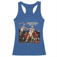 Undefeated Since 1776 George Washington Basketball Racerback Tank Top Funny USA Dream Team Founding Fathers Slam Dunk Patriotic Sports