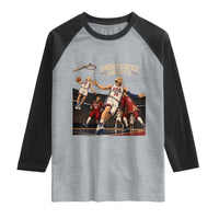 Undefeated Since 1776 George Washington Basketball Raglan Shirt Funny USA Dream Team Founding Fathers Slam Dunk Patriotic Sports