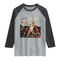 Undefeated Since 1776 George Washington Basketball Raglan Shirt Funny USA Dream Team Founding Fathers Slam Dunk Patriotic Sports