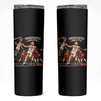 Undefeated Since 1776 George Washington Basketball Skinny Tumbler Funny USA Dream Team Founding Fathers Slam Dunk Patriotic Sports