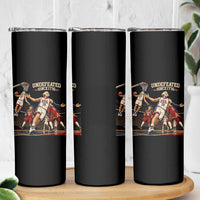 Undefeated Since 1776 George Washington Basketball Skinny Tumbler Funny USA Dream Team Founding Fathers Slam Dunk Patriotic Sports