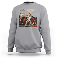 Undefeated Since 1776 George Washington Basketball Sweatshirt Funny USA Dream Team Founding Fathers Slam Dunk Patriotic Sports