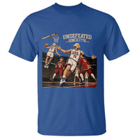 Undefeated Since 1776 George Washington Basketball T Shirt Funny USA Dream Team Founding Fathers Slam Dunk Patriotic Sports