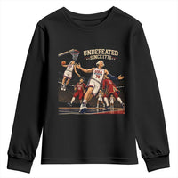 Undefeated Since 1776 George Washington Basketball Youth Sweatshirt Funny USA Dream Team Founding Fathers Slam Dunk Patriotic Sports